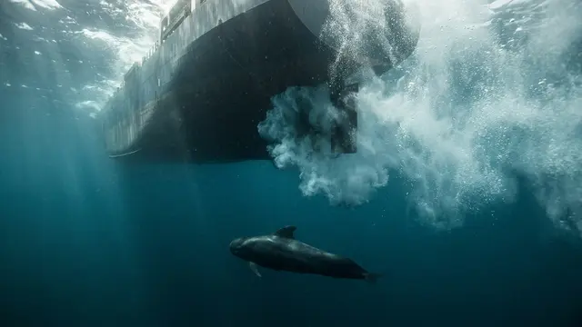 Tráfego marítimo no Estrecho de Gibraltar cria barreira sonora para baleias