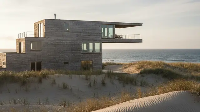 Em Delaware, uma casa que se entrega à maresia