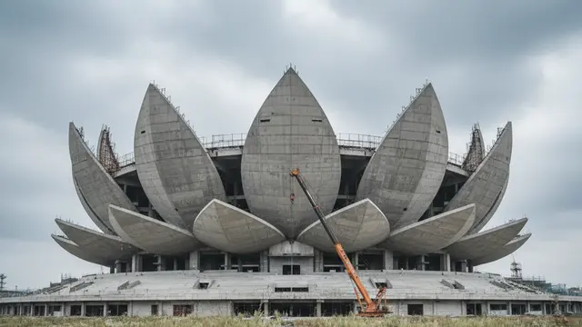 O estádio de US$ 1,8 bi que virou monumento ao colapso chinês
