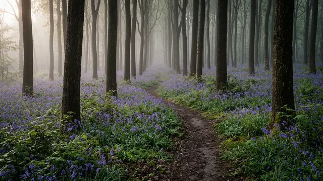 Woodland Trust alerta sobre impacto do turismo em florestas de campainhas azuis