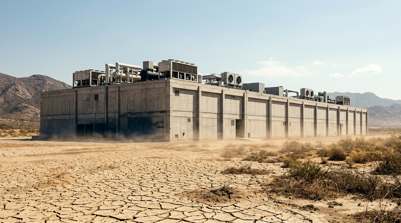Quase 80% da capacidade global de data centers enfrenta risco climático elevado, aponta estudo