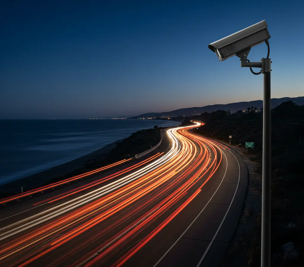 Malibu: Câmeras de velocidade registram 100 mil infrações em 10 dias de teste