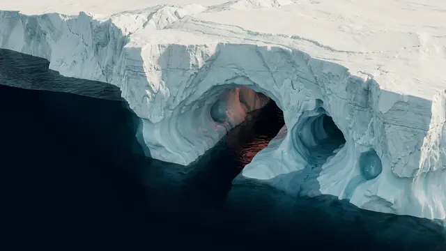 Canais ocultos sob gelo antártico aceleram degelo — e modelos climáticos falham em prever o impacto