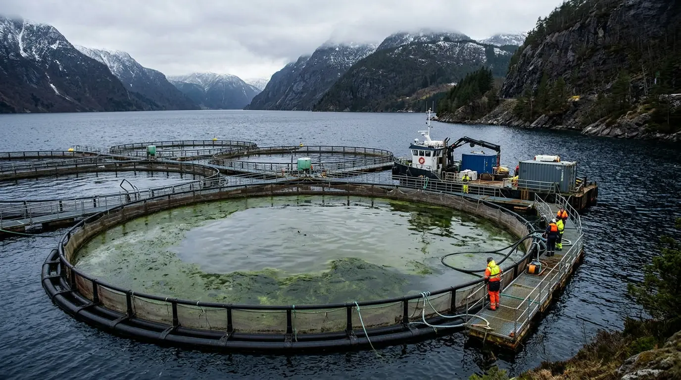 Fazendas de salmão na Noruega despejam resíduos equivalentes a milhões de habitantes