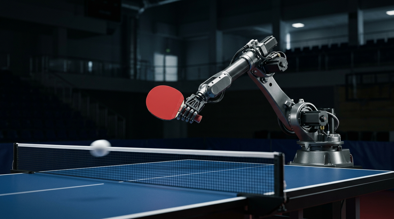 Robô da Google DeepMind vence atletas de elite no tênis de mesa e desafia limites da robótica