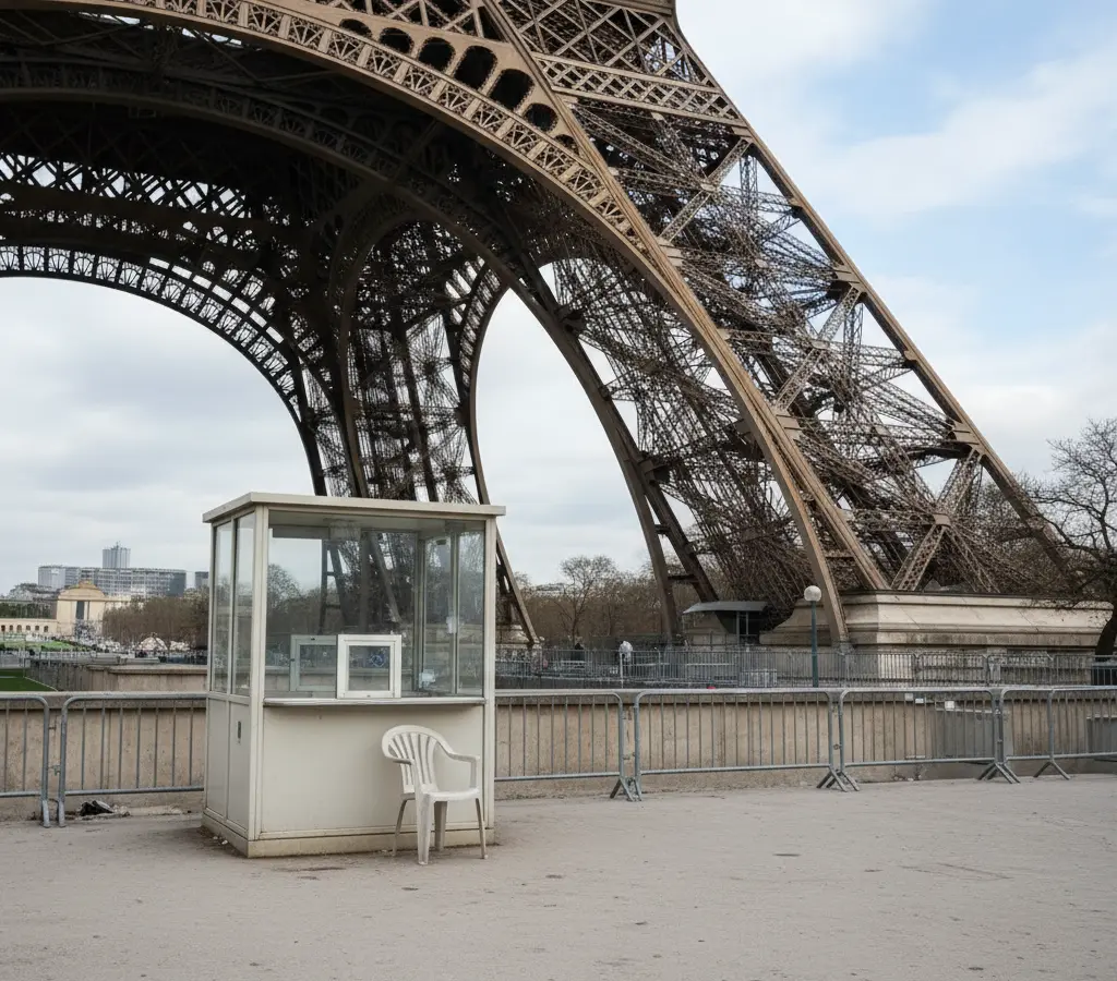 A Torre Eiffel escondeu suas funcionárias: a crise é maior que a greve