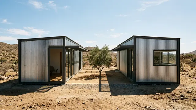 Serentha Cabin redefine habitação no deserto mexicano com design modular
