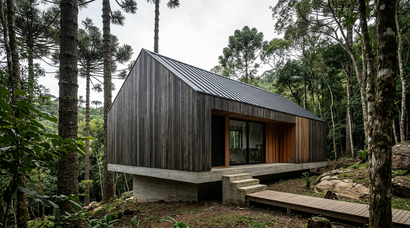 Little Giant projeta Forest Studio — refúgio que flutua na floresta de Vancouver