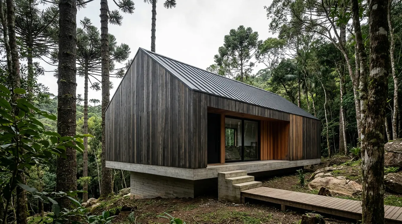 Little Giant projeta Forest Studio — refúgio que flutua na floresta de Vancouver