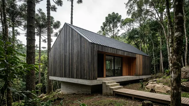 Little Giant projeta Forest Studio — refúgio que flutua na floresta de Vancouver