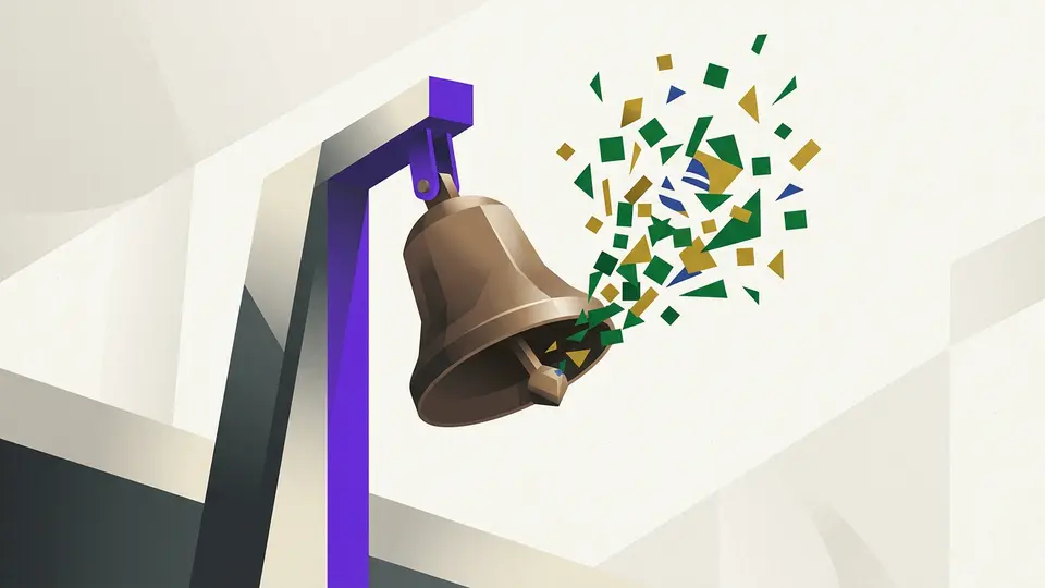 Representação abstrata de IPO bem-sucedido