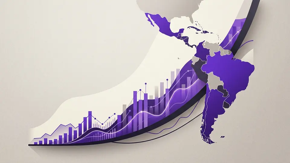 Visualização abstrata de crescimento exponencial