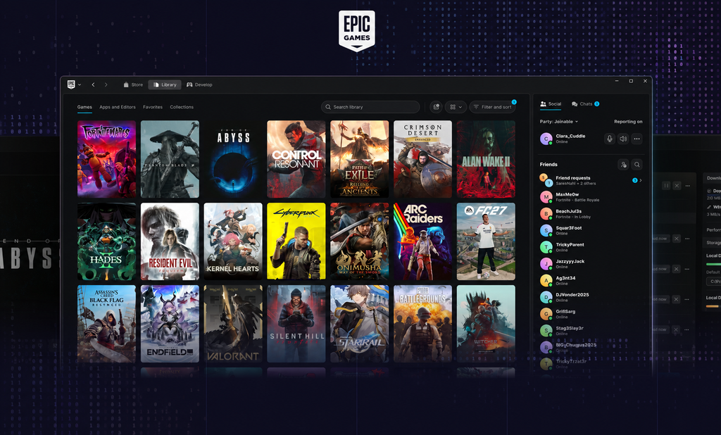 Epic Games usa IA para refazer loja e desafia Steam com novas funcionalidades