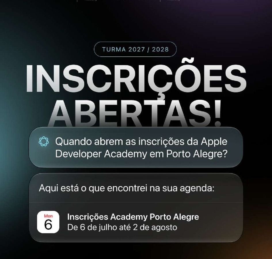 Apple Developer Academy em Porto Alegre busca nova turma — foco em talentos multidisciplinares