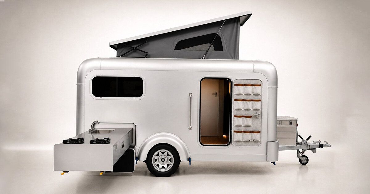 Lume Traveler lança trailer ultraleve com cozinha externa retrátil