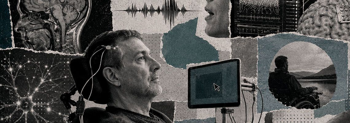 Implante cerebral permite que paciente com ELA recupere a fala e a autonomia