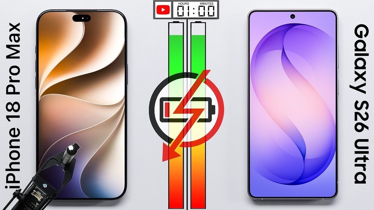 iPhone 18 Pro Max supera Galaxy S26 Ultra em teste de bateria