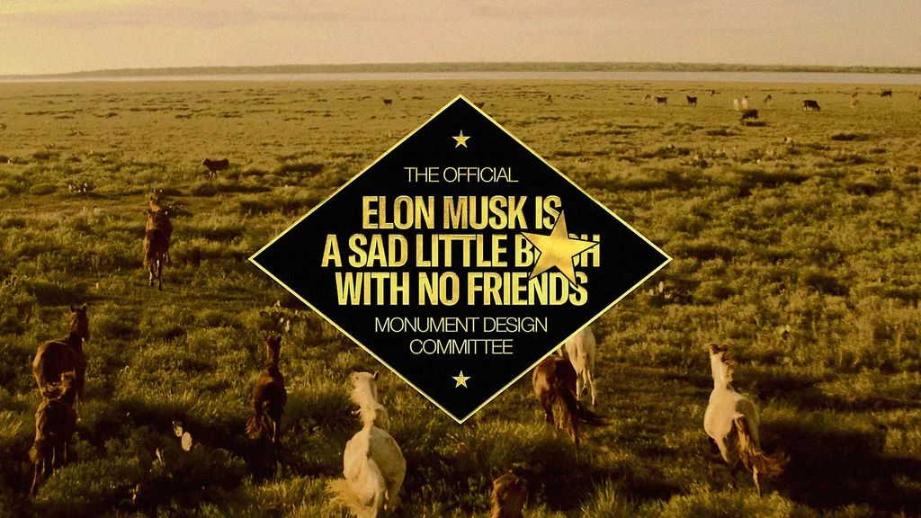 A provocação como projeto: o monumento que assombra Elon Musk