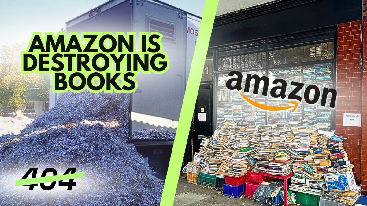 Para treinar sua IA, a Amazon agora destrói livros
