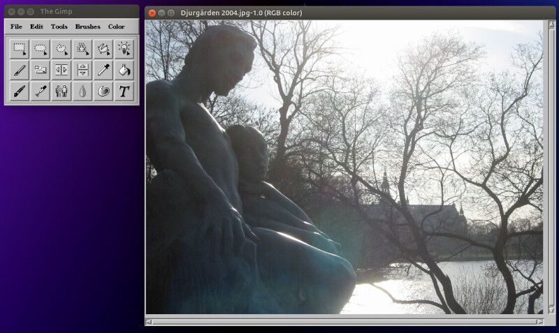 GIMP 0.54 retorna via Flatpak — uma viagem ao código de 1996