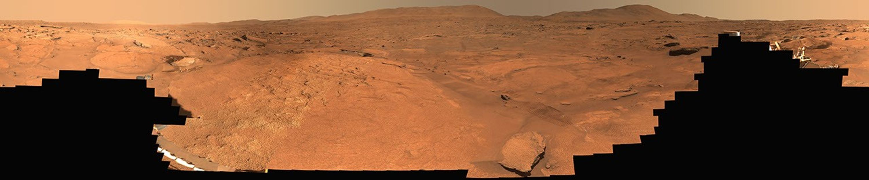 Perseverance captura panorama de 'Turquoise Bay' em Marte