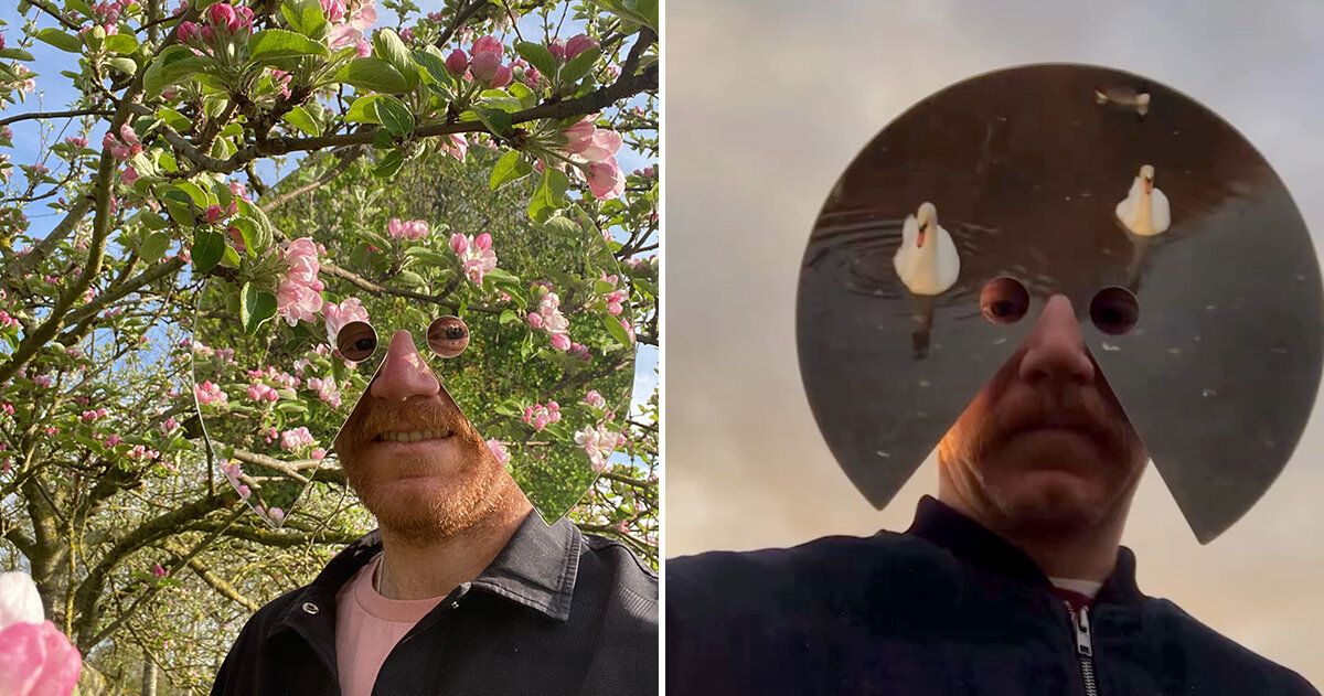Máscaras espelhadas de Freddie Yauner desafiam a cultura da selfie
