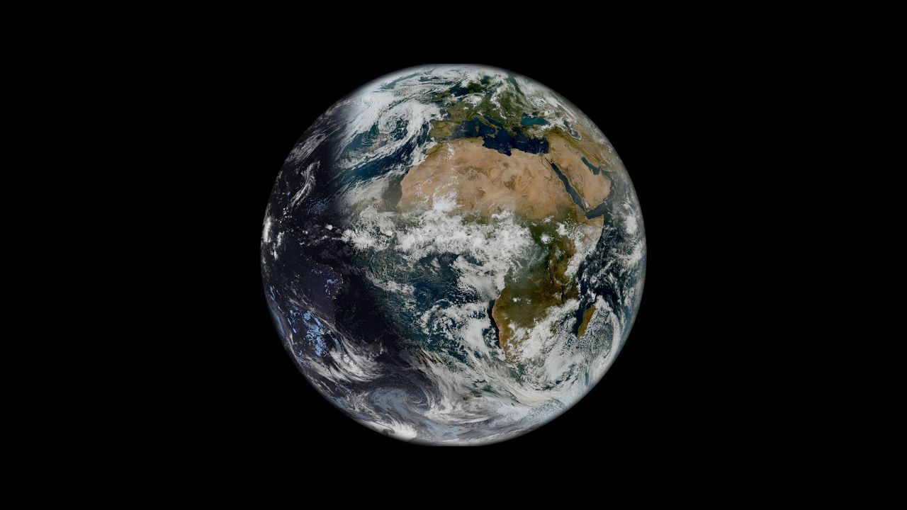 Meteosat captura o solstício de verão visto da órbita terrestre