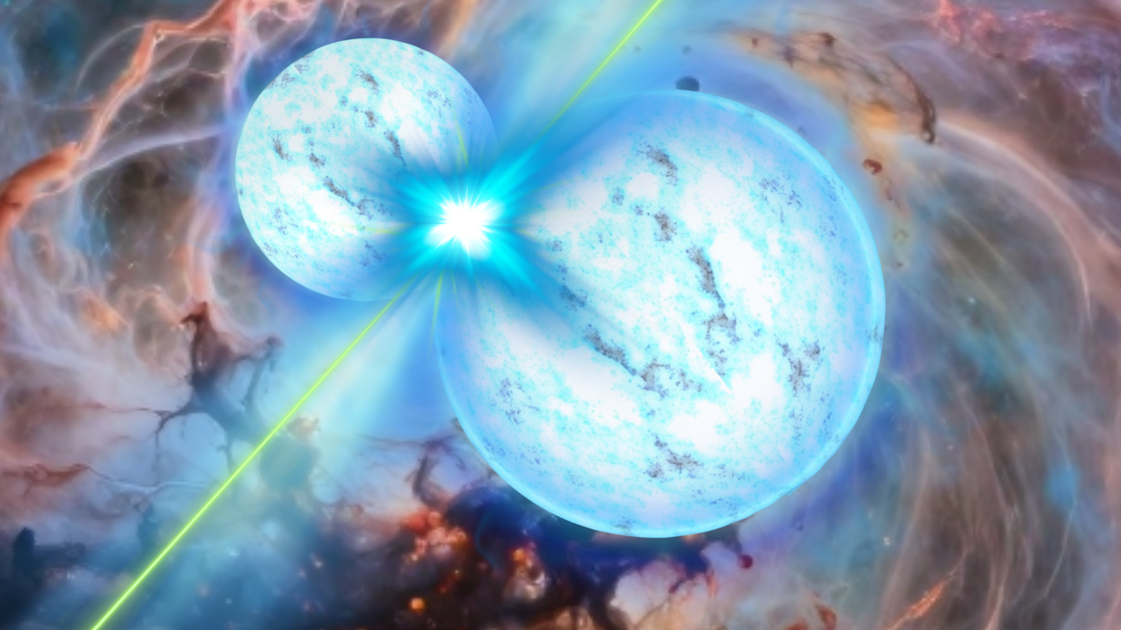 Colisão de estrelas mortas pode explicar surto de raios-X de 10 minutos