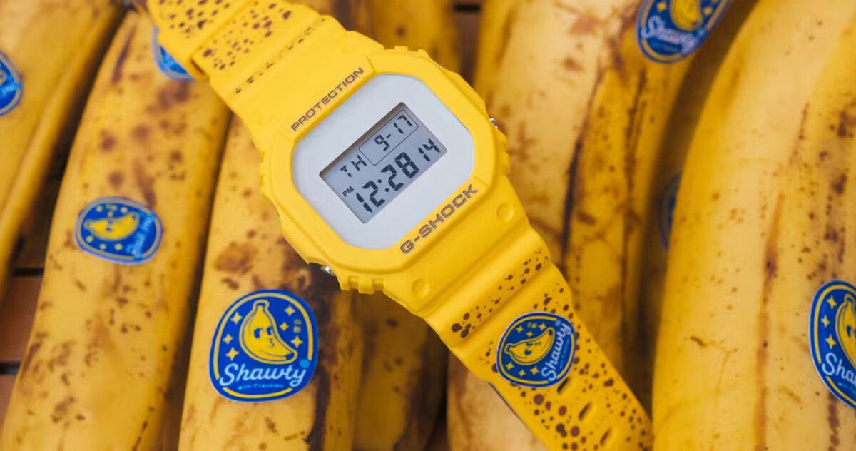 BAIT transforma G-SHOCK DW5600 em uma banana madura