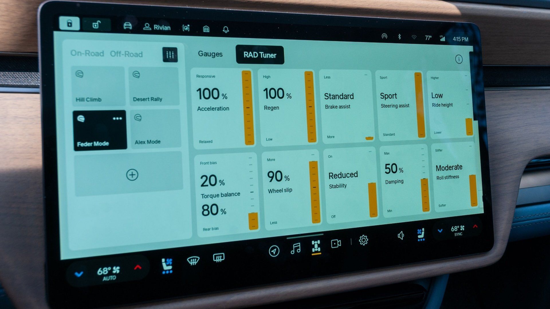 Rivian limita potência para motoristas adolescentes e motoristas de aluguel