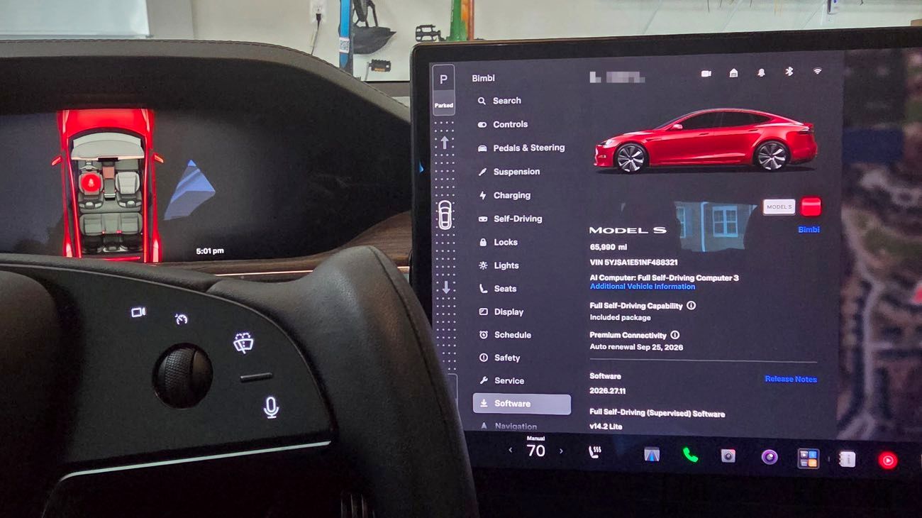 Tesla leva FSD v14.2 Lite a modelos S e X antigos