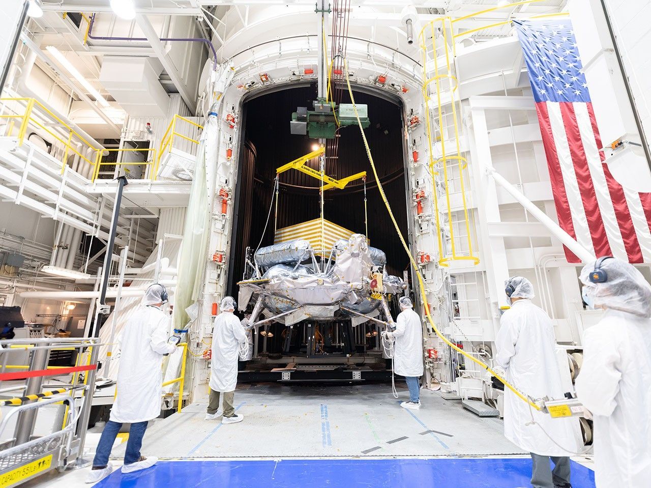 Módulo lunar Griffin-1 da Voyager passa em testes rigorosos no JPL da NASA