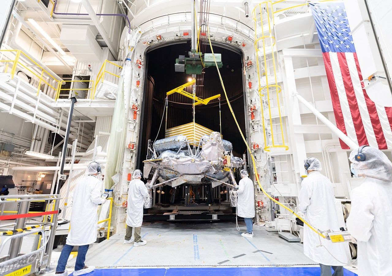 Módulo lunar Griffin-1 da Voyager passa em testes rigorosos no JPL da NASA