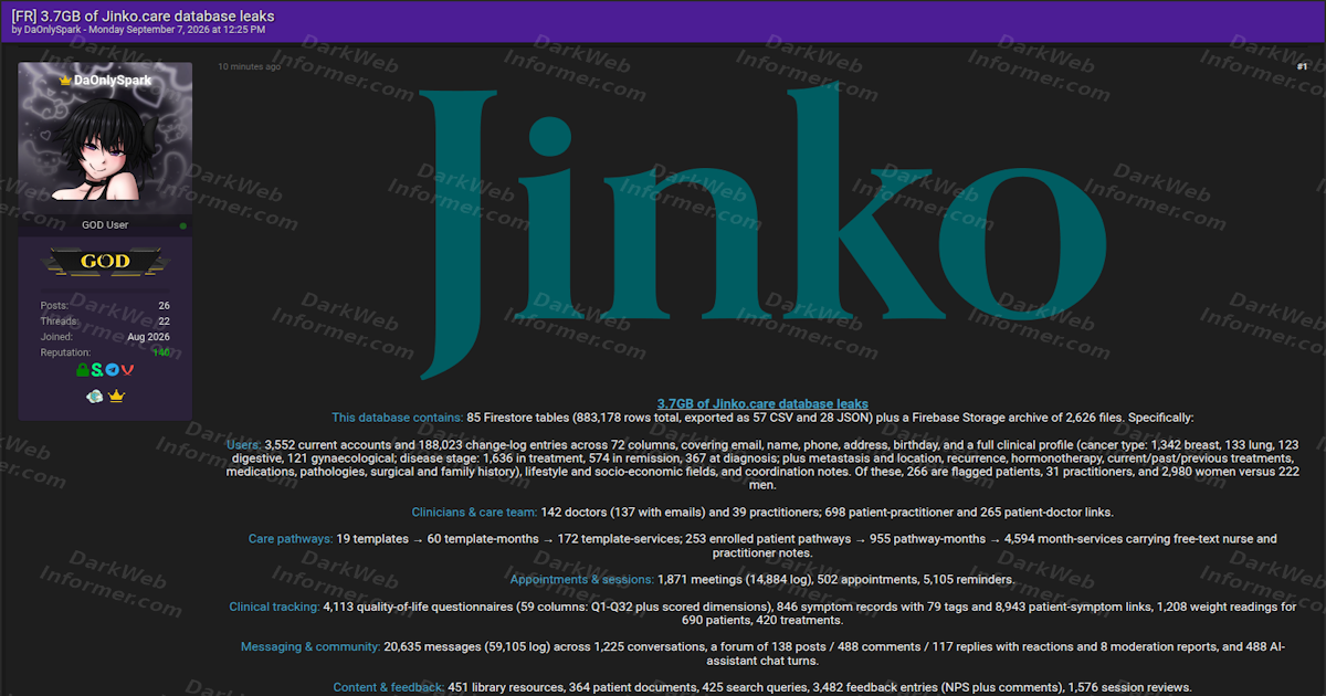 Jinko: a intimidade do câncer, exposta em um fórum