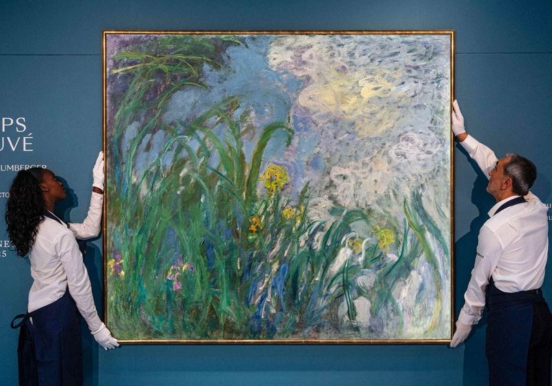 Monet 'Iris' bate recorde de €50 milhões em Paris
