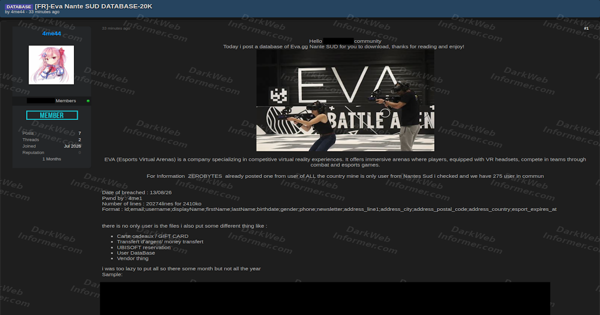 O hack na arena da EVA: 20 mil clientes expostos e €1 milhão em jogo