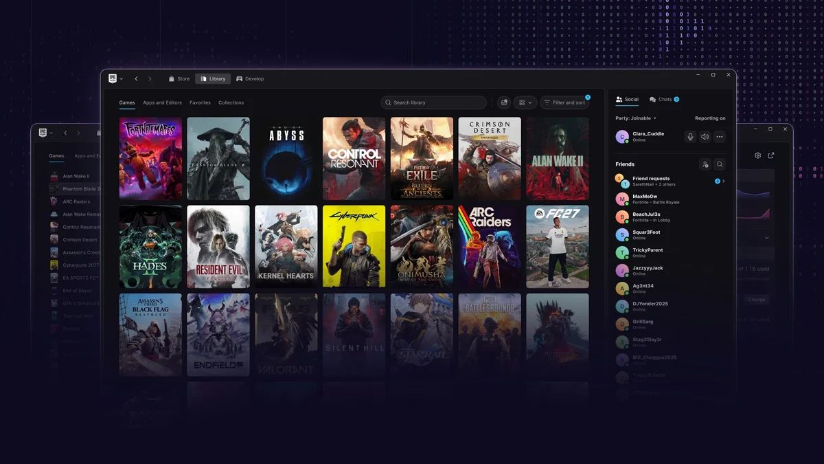 Epic Games usa IA para novo launcher e desafia Steam