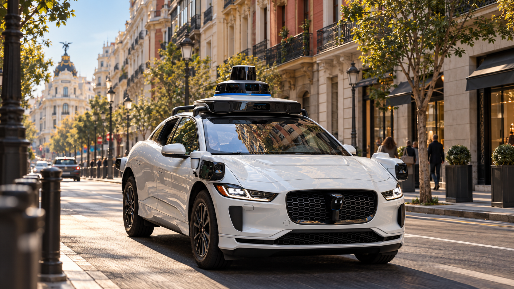 Robotáxis tomam as ruas de Madri: Waymo, Uber e Bolt testam futuro do transporte