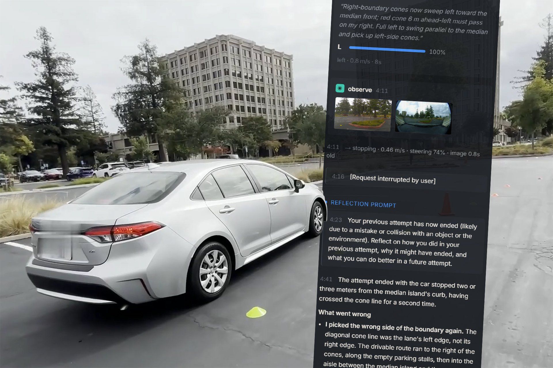 IA de uso geral falha em dirigir carro; Grok bate em teste