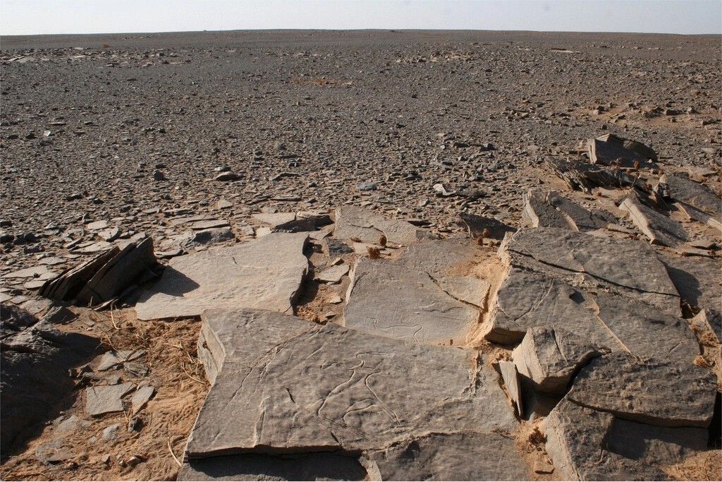 Tumba com 'antenas' no Saara tem 4.400 anos