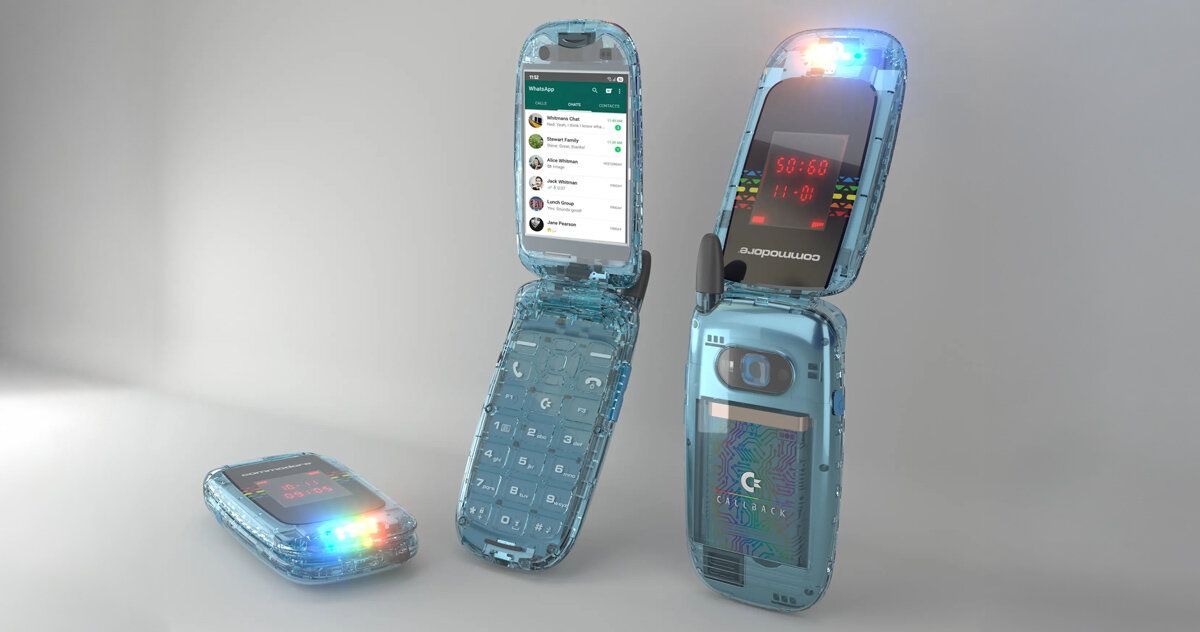 Commodore resgata estética Y2K em celular focado em desconexão