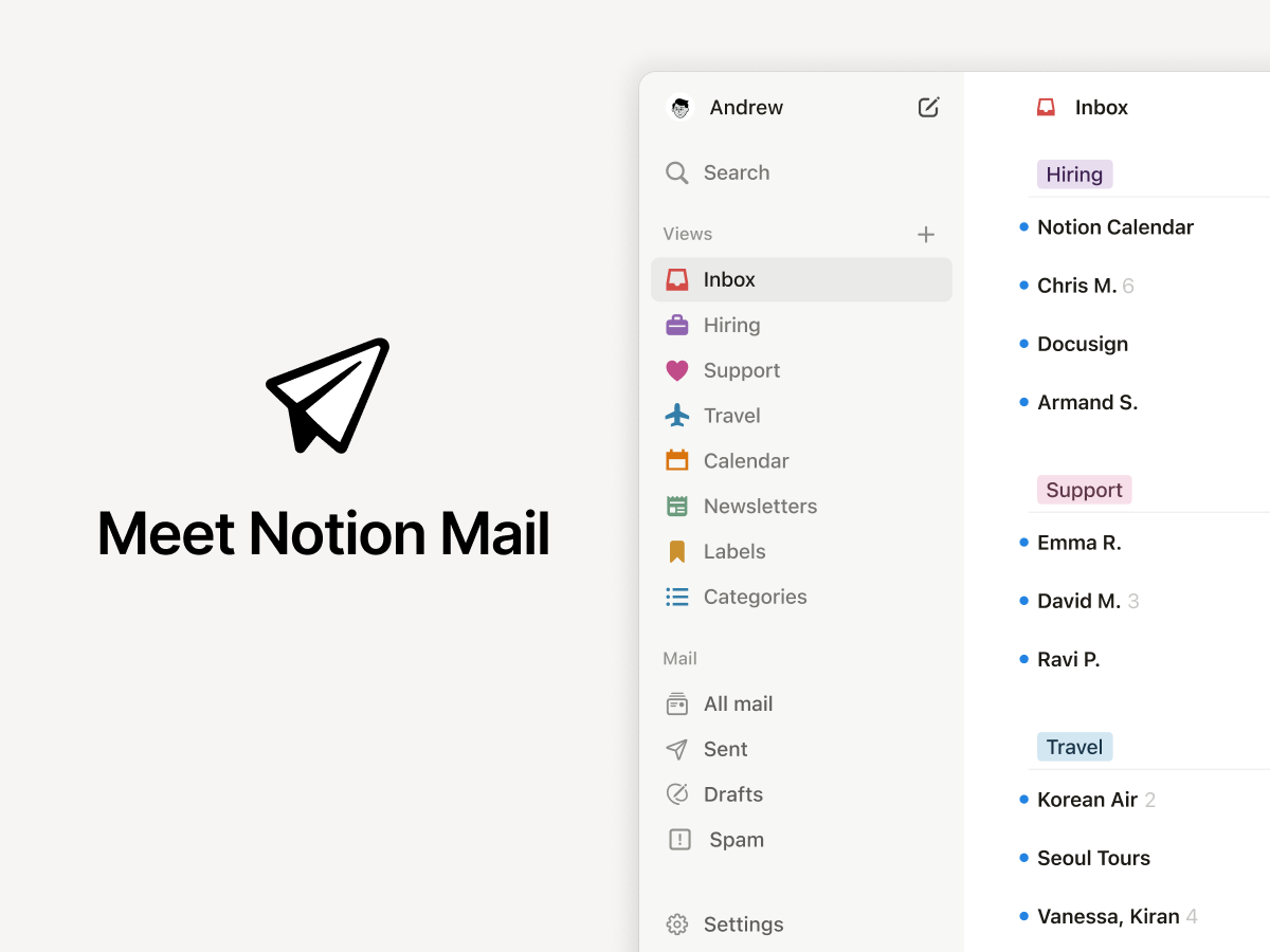 A Notion encerra seu cliente de e-mail para focar em agentes de inteligência artificial