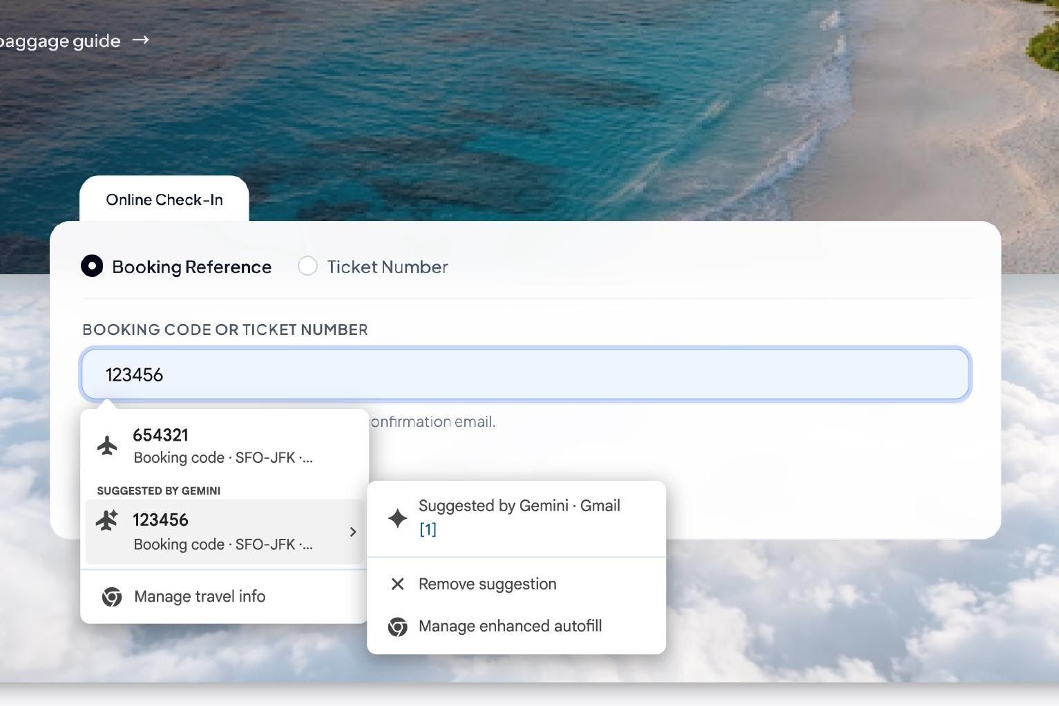 Chrome usa Gemini do Gmail para preencher formulários
