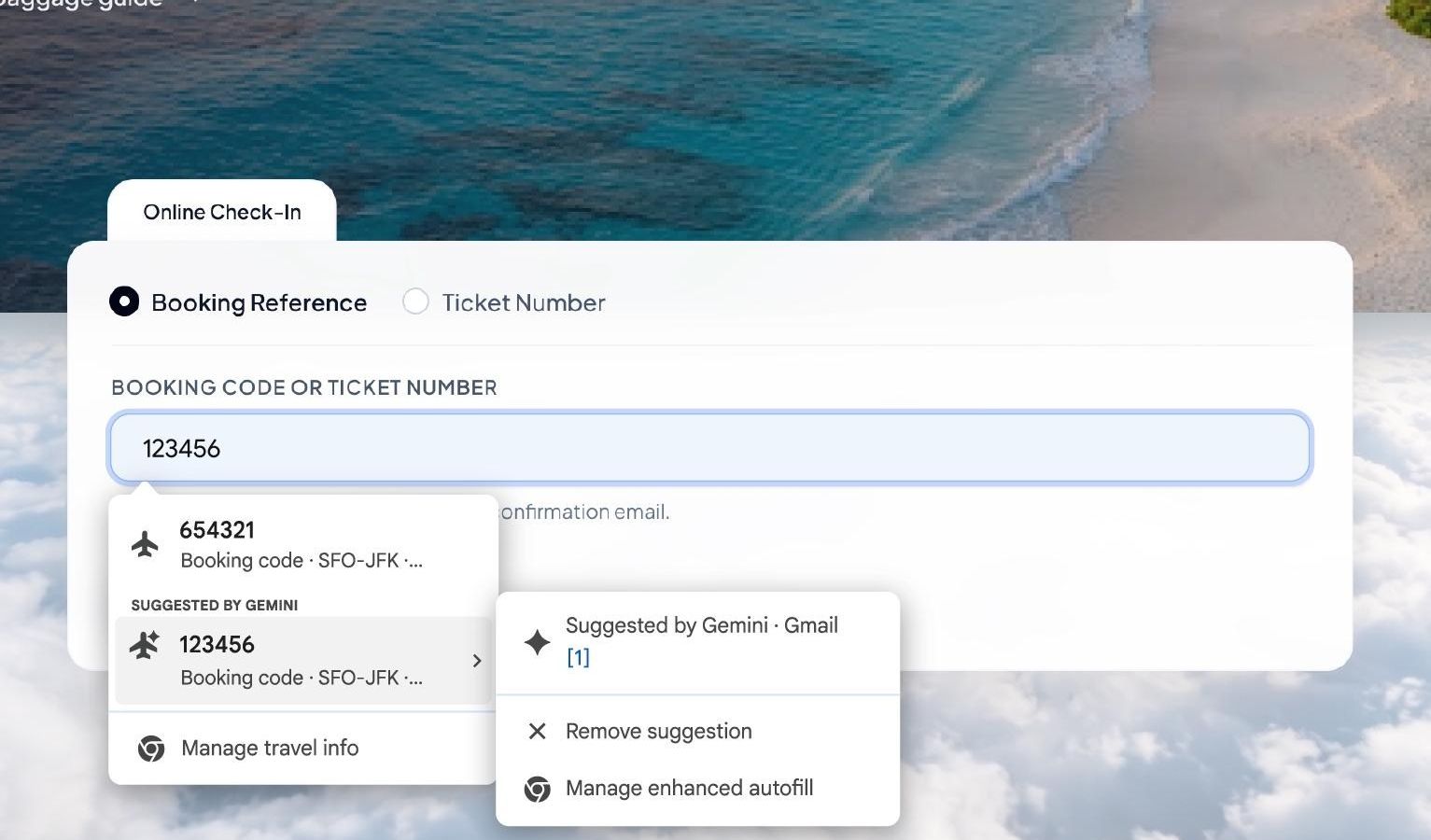 Chrome usa Gemini do Gmail para preencher formulários