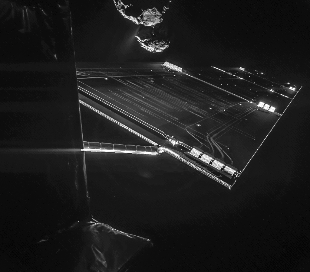 Rosetta flagra cometa em selfie histórica da NASA
