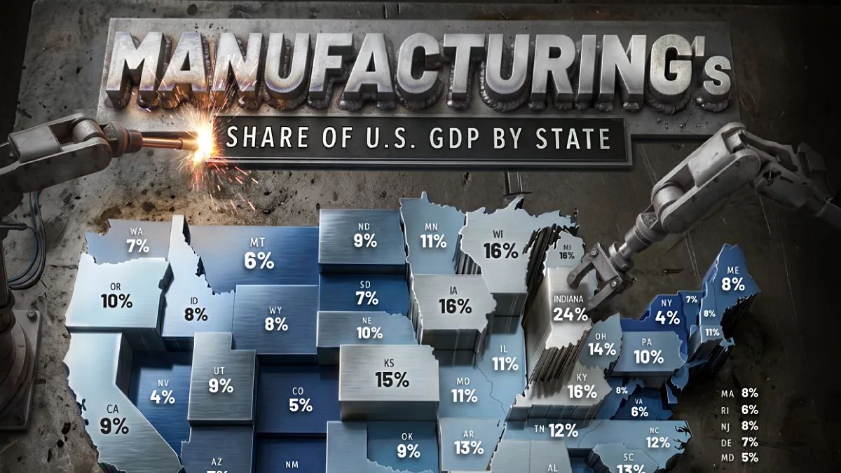 Indiana lidera a manufatura americana — mas o Cinturão da Ferrugem ainda busca seu novo papel