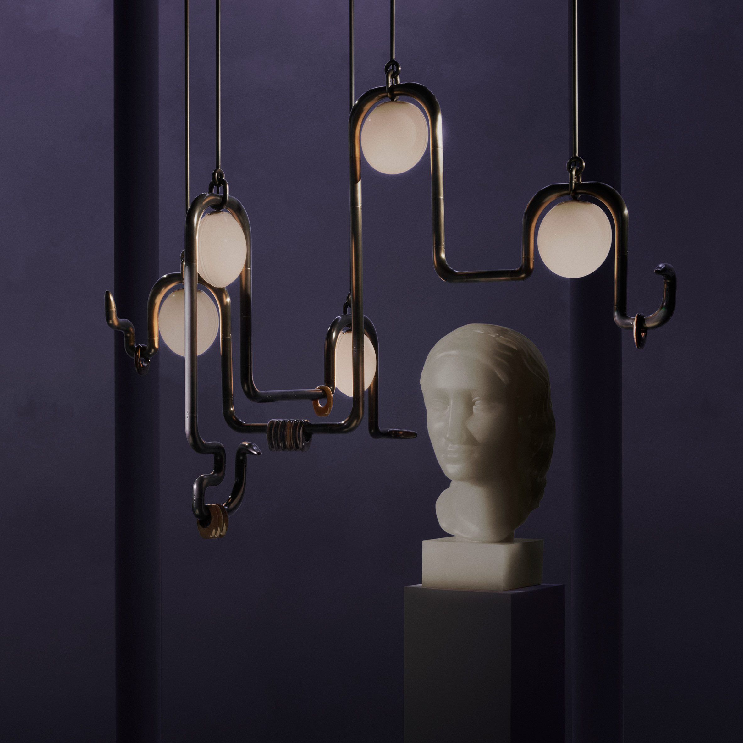 Apparatus une mitologia persa e bronze em coleção de luxo