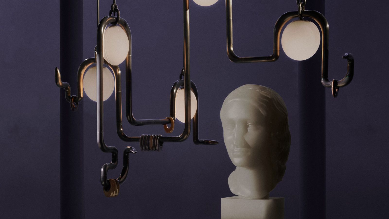 Apparatus une mitologia persa e bronze em coleção de luxo
