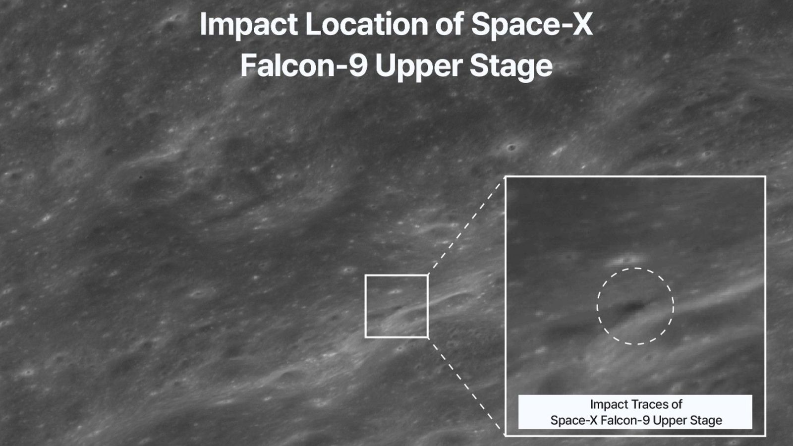 A nova cratera da Lua tem a assinatura da SpaceX