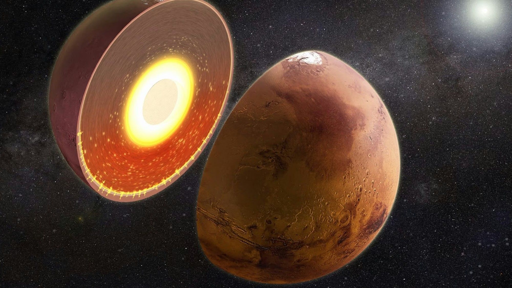 Marte tem duas caras: e uma delas ainda está quente